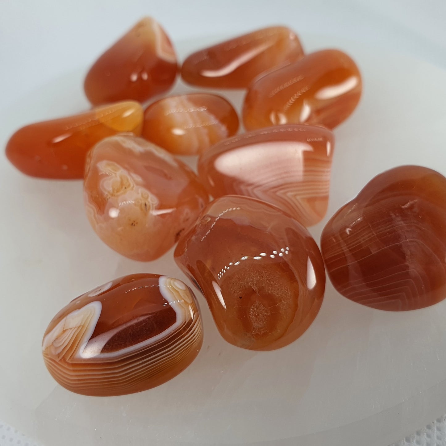 Crystals - Agate (Carnelian) Tumbled Stone
