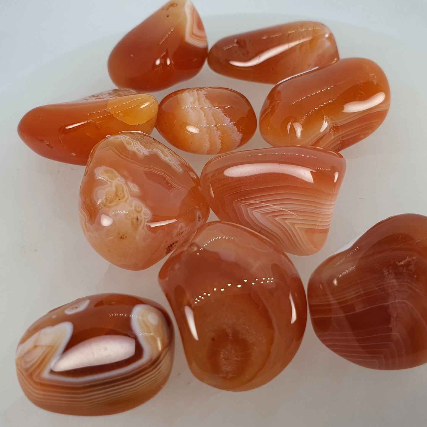 Crystals - Agate (Carnelian) Tumbled Stone