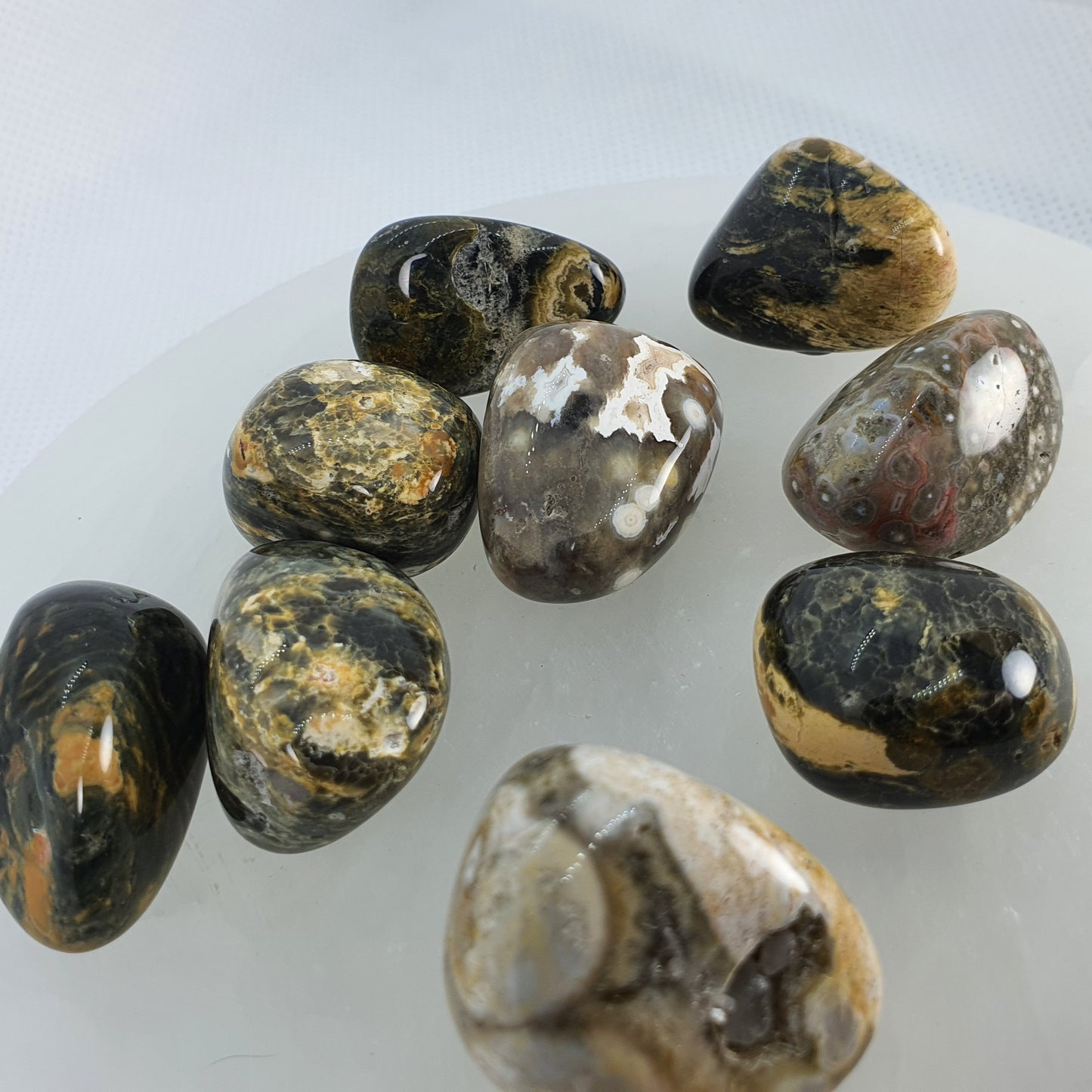 Crystals - Ocean Jasper Tumbled Stone