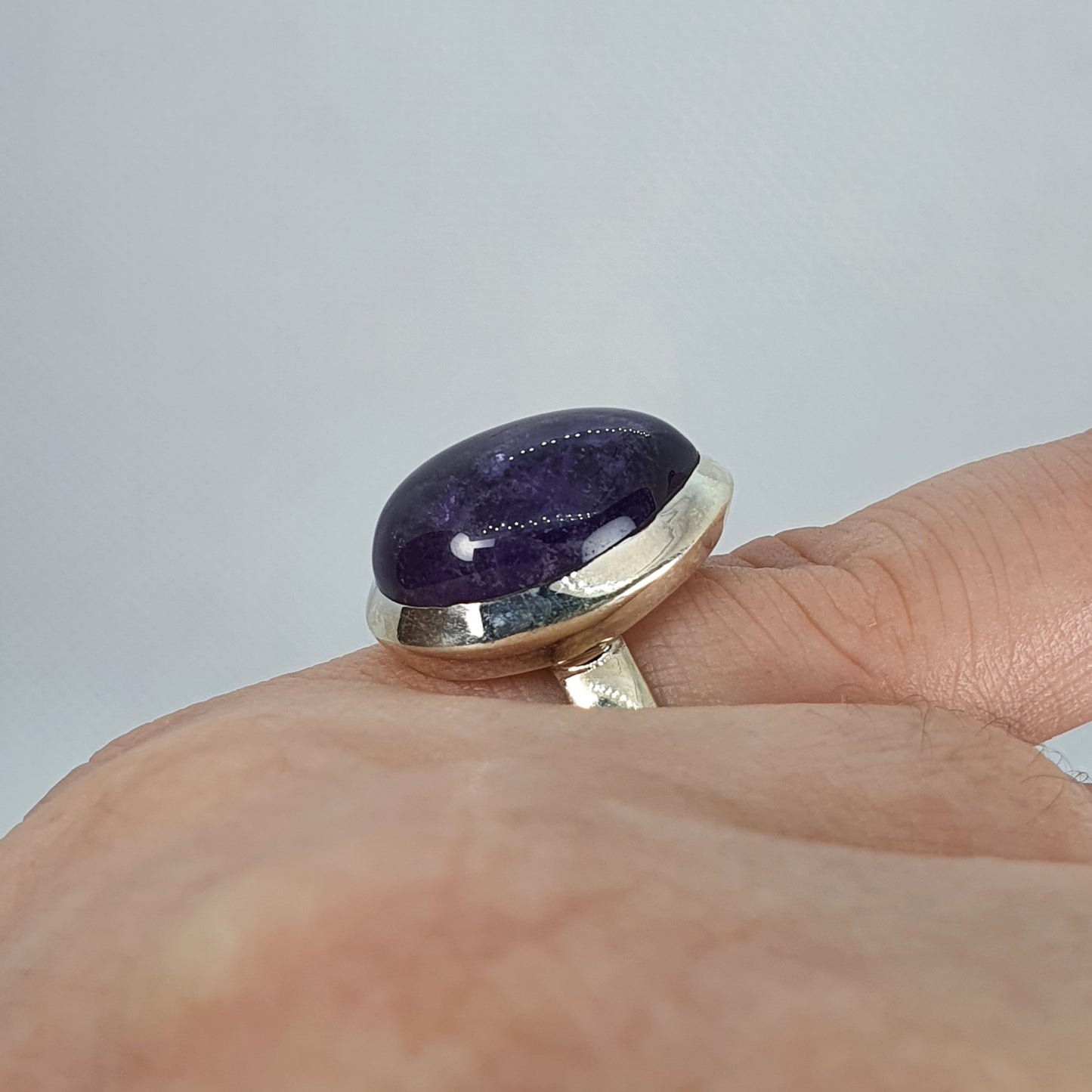 Crystals - Amethyst Ring - Sterling Silver