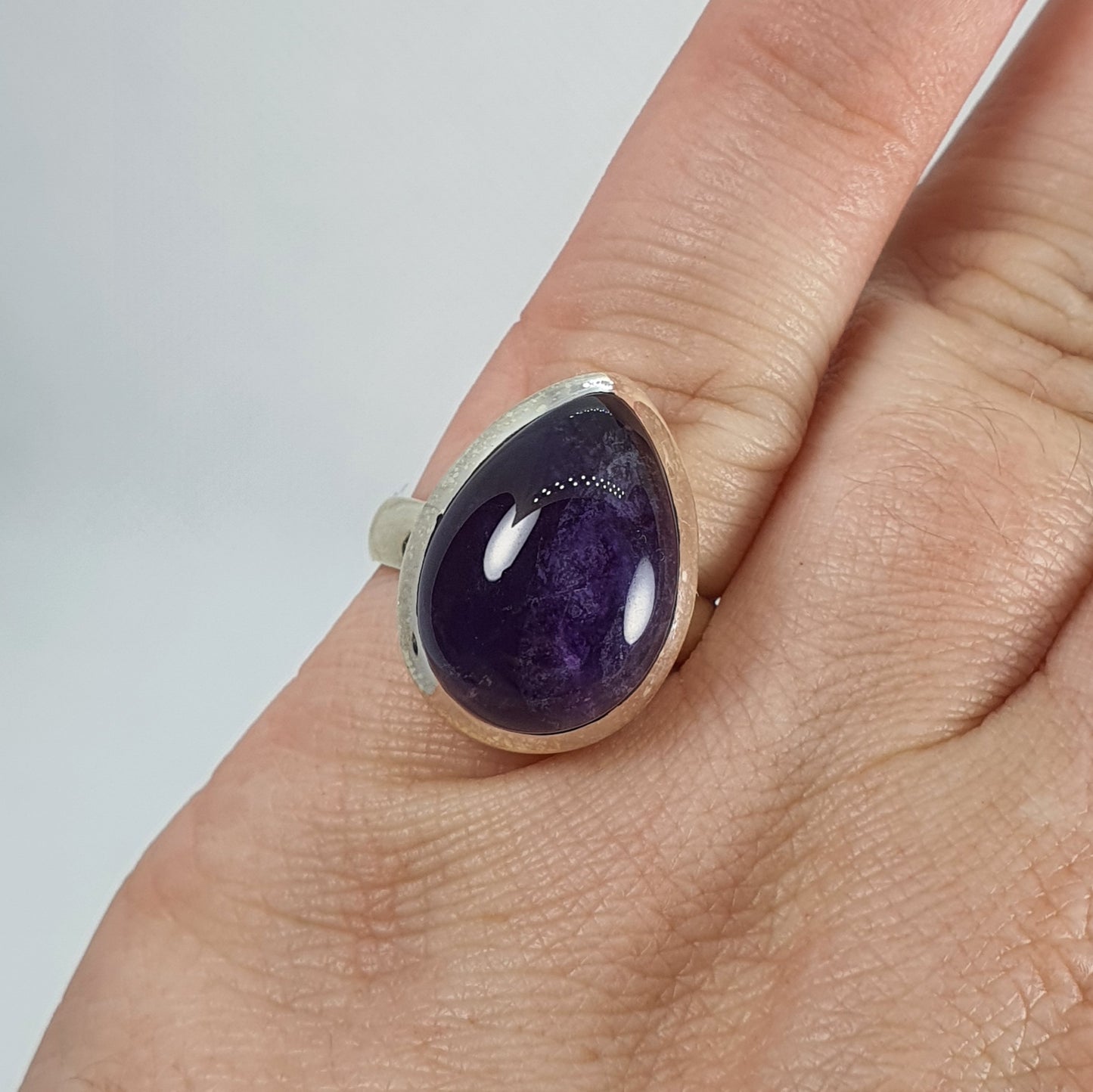 Crystals - Amethyst Ring - Sterling Silver