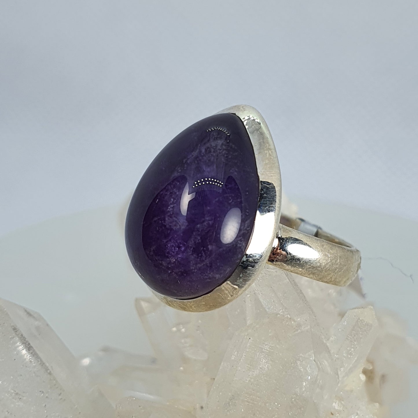 Crystals - Amethyst Ring - Sterling Silver