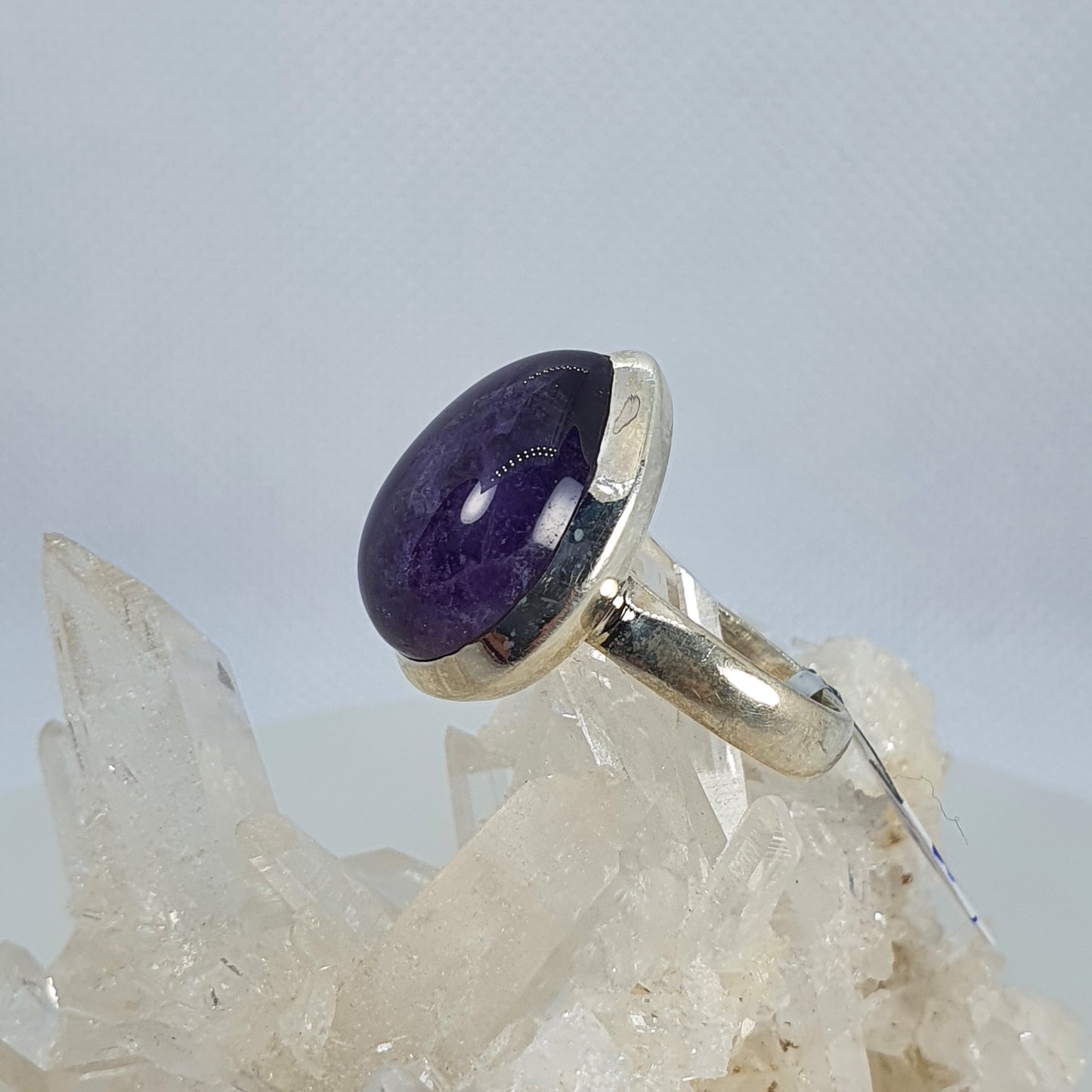 Crystals - Amethyst Ring - Sterling Silver