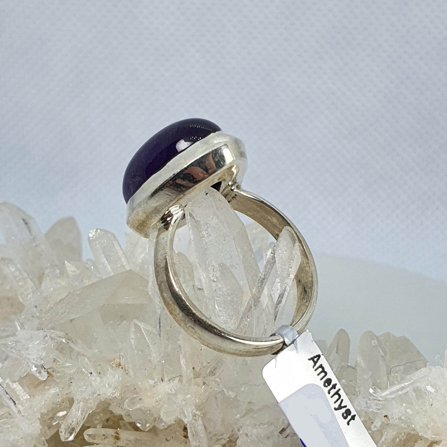 Crystals - Amethyst Ring - Sterling Silver