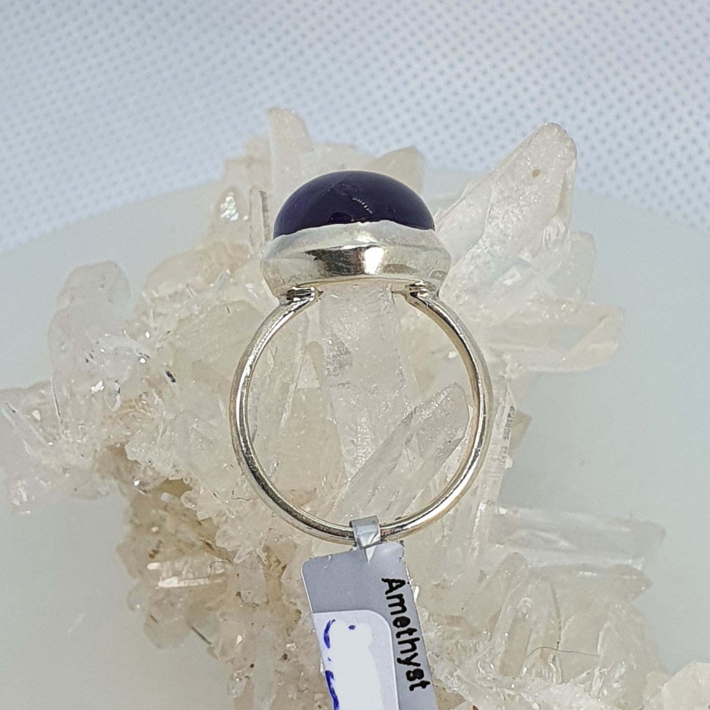 Crystals - Amethyst Ring - Sterling Silver