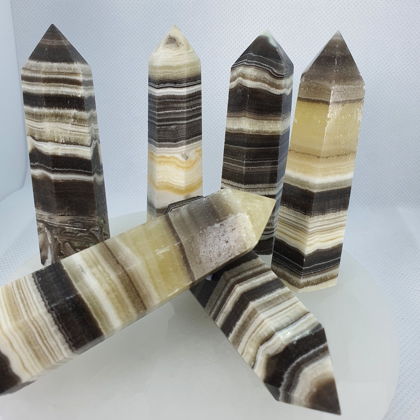 Crystals - Zebra Calcite Points