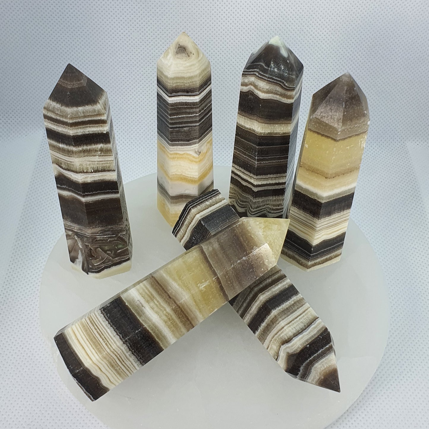 Crystals - Zebra Calcite Points