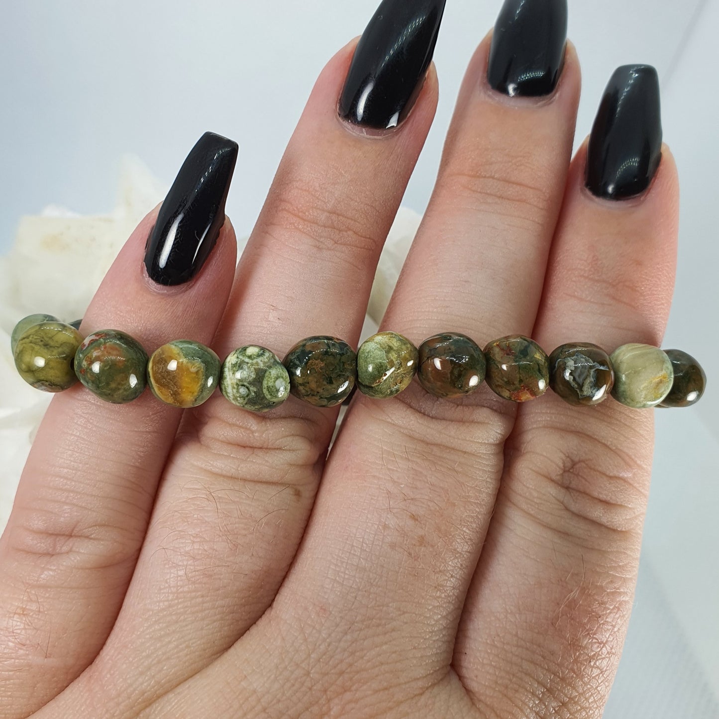Crystals - Jasper (Rainforest) Bracelet