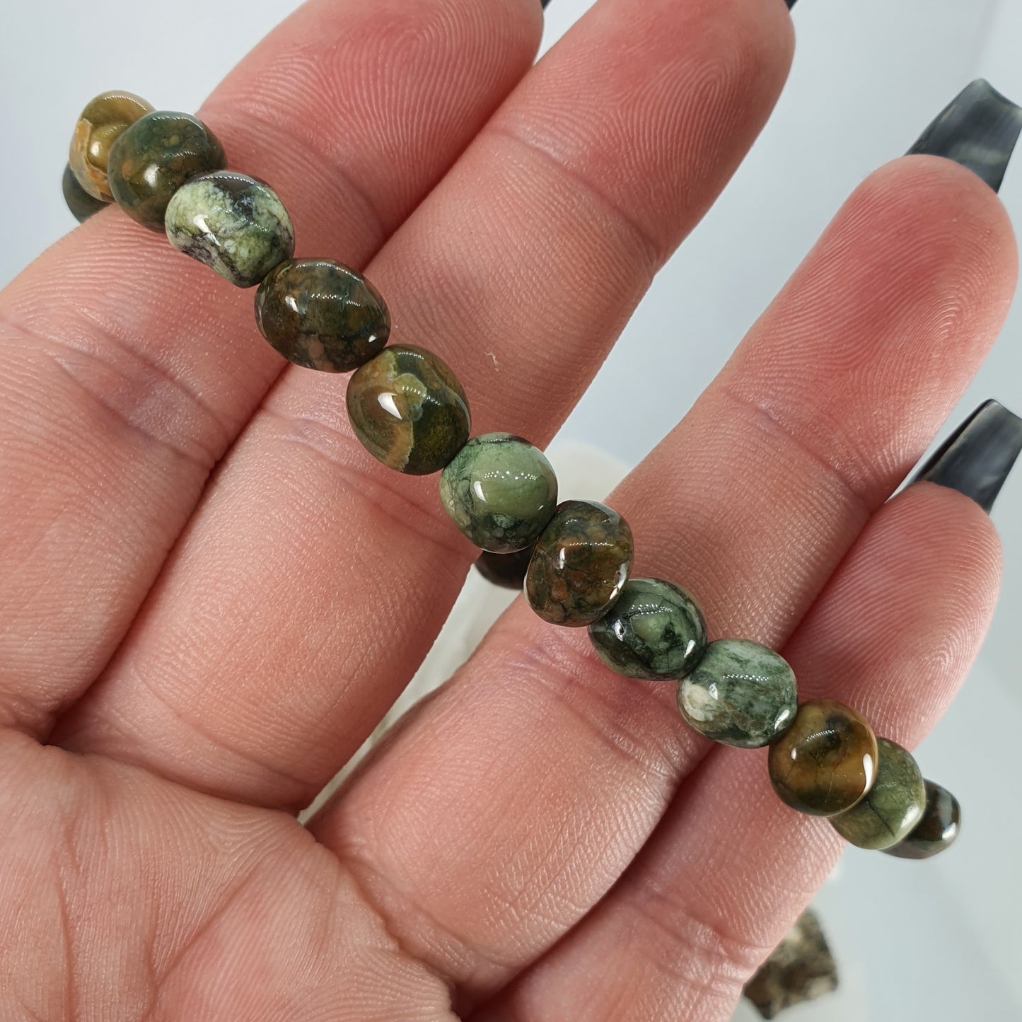Crystals - Jasper (Rainforest) Bracelet