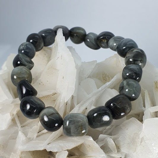 Crystals - Cat's Eye (Silver/Grey) Bracelet