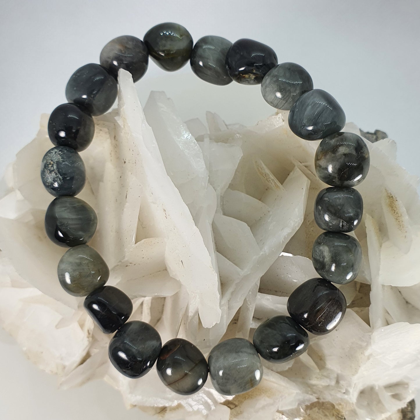 Crystals - Cat's Eye (Silver/Grey) Bracelet