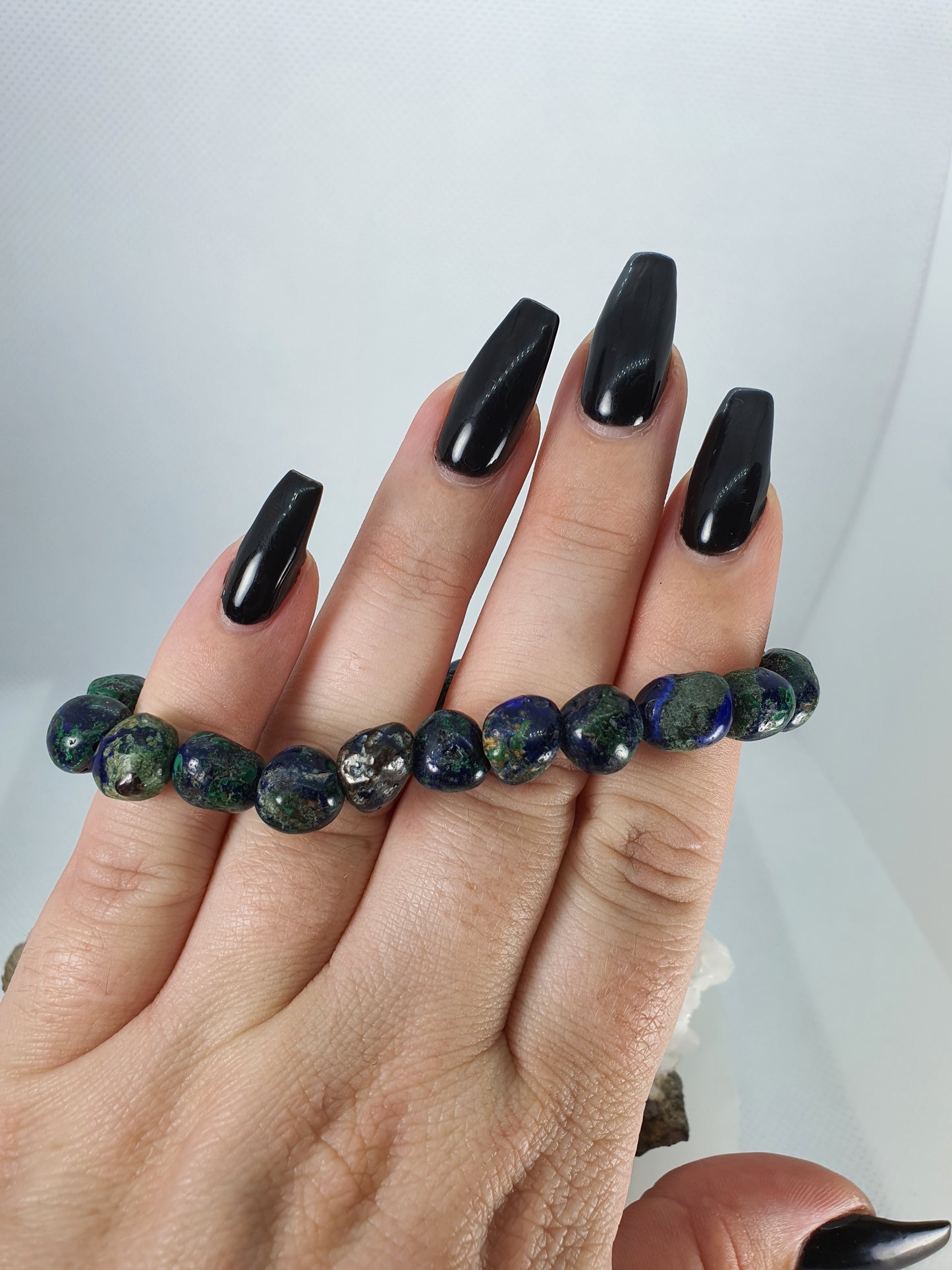 Crystals - Azurite/Malachite (Azurmalachite) Bracelet