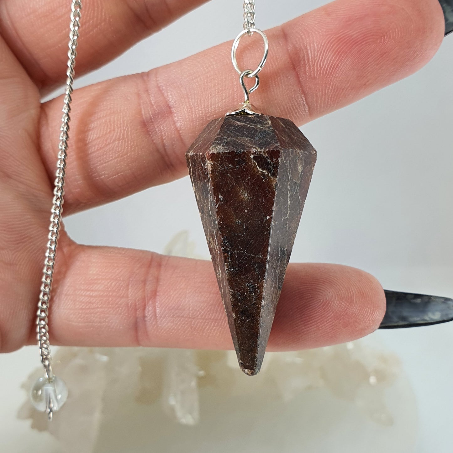Crystals - Garnet Pendulum