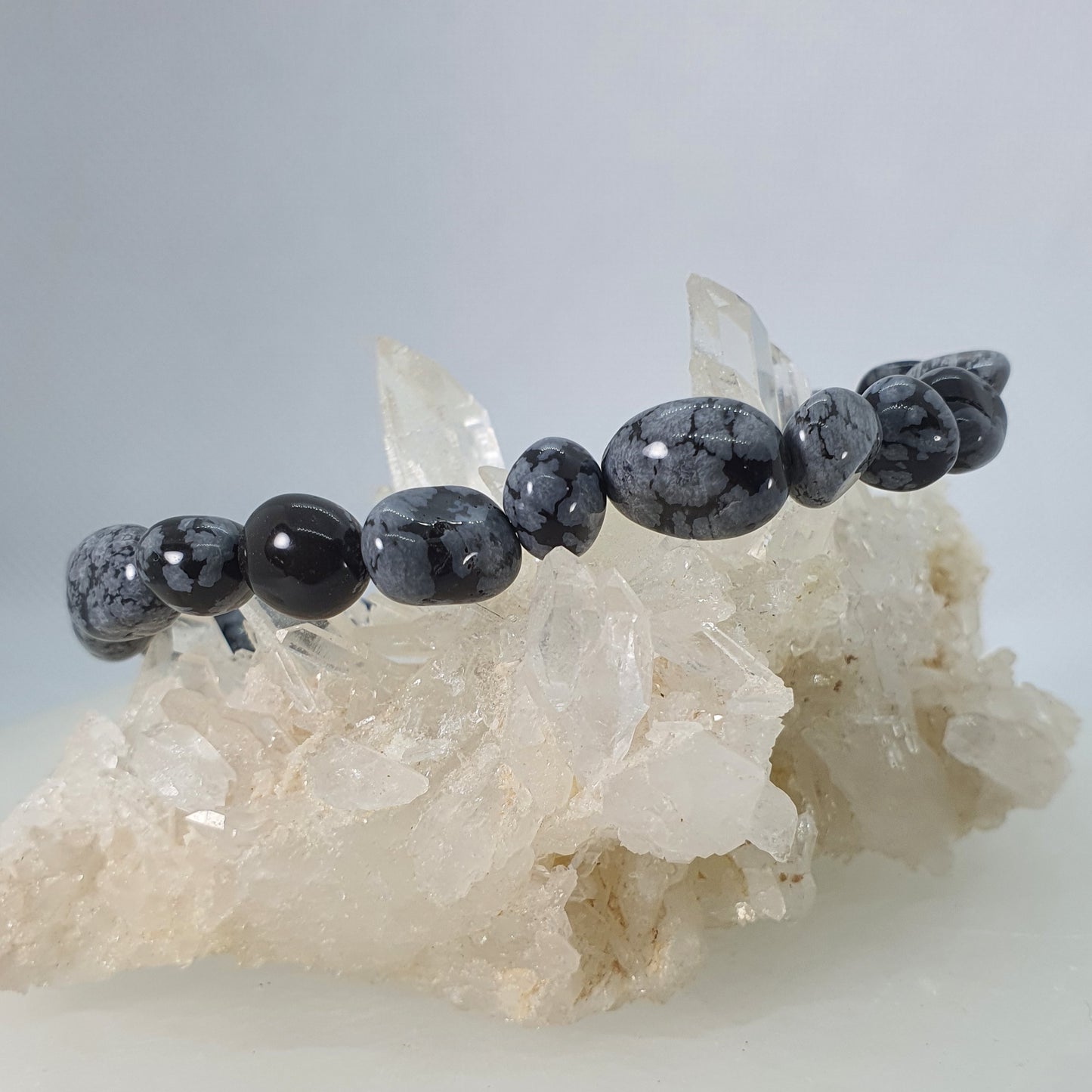 Crystals - Snowflake Obsidian Bracelet