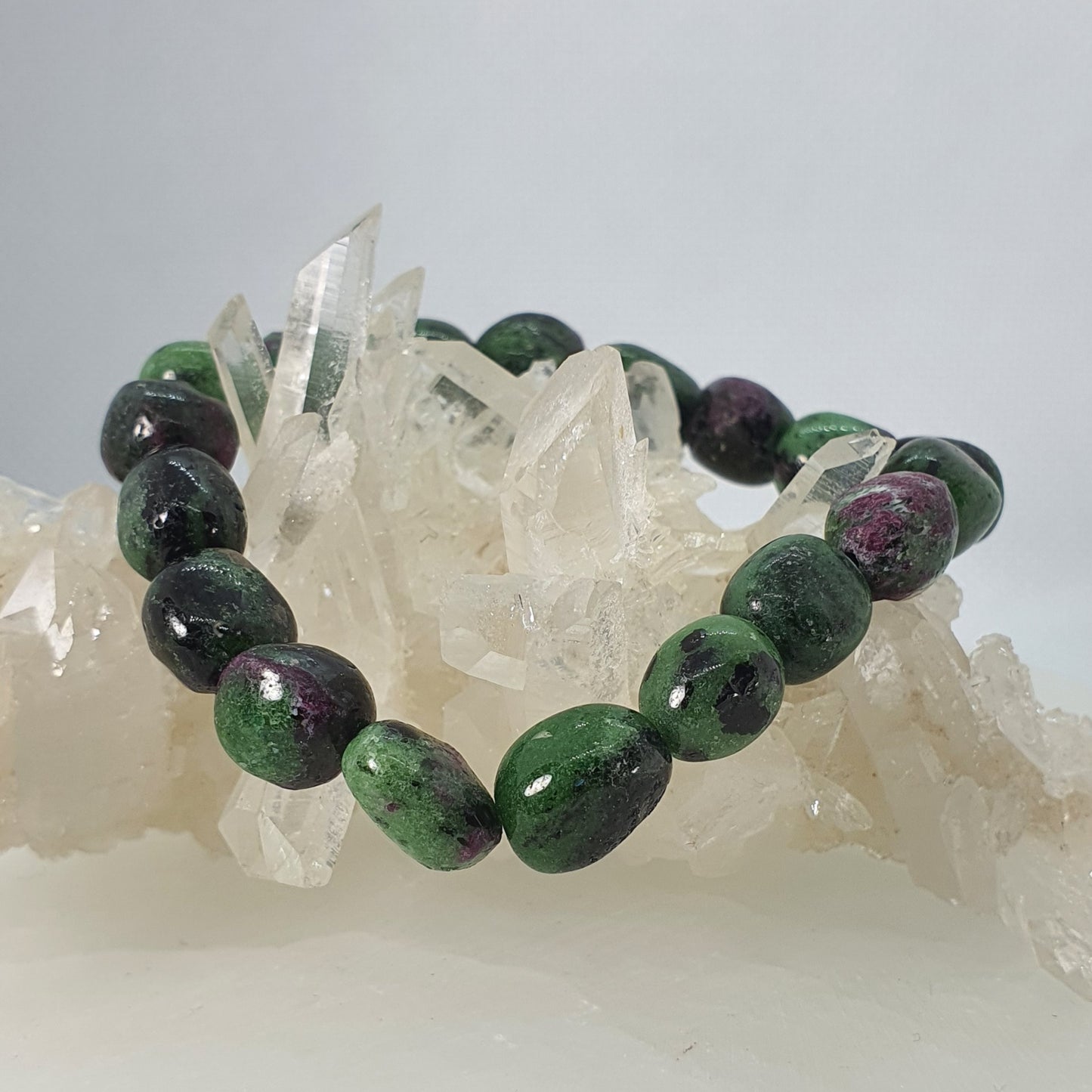 Crystals - Zoisite & Ruby Bracelet