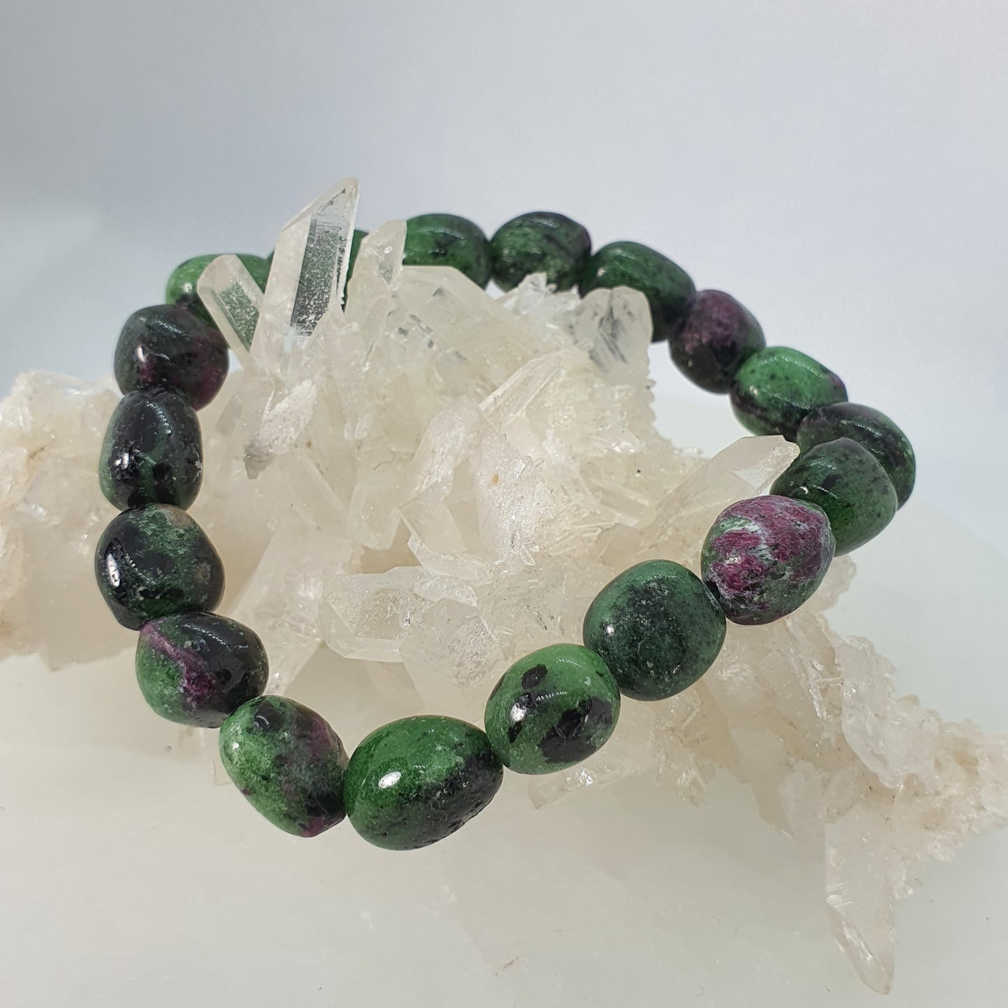 Crystals - Zoisite & Ruby Bracelet