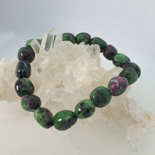 Crystals - Zoisite & Ruby Bracelet