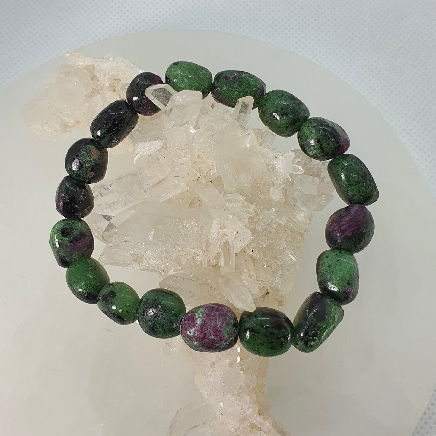 Crystals - Zoisite & Ruby Bracelet