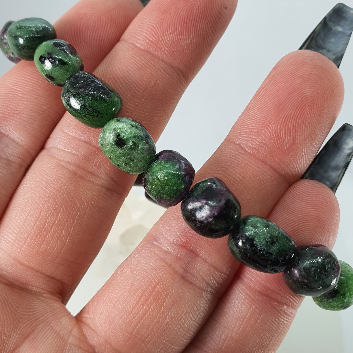 Crystals - Zoisite & Ruby Bracelet