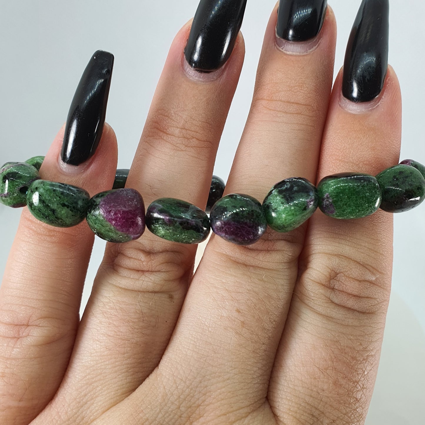 Crystals - Zoisite & Ruby Bracelet