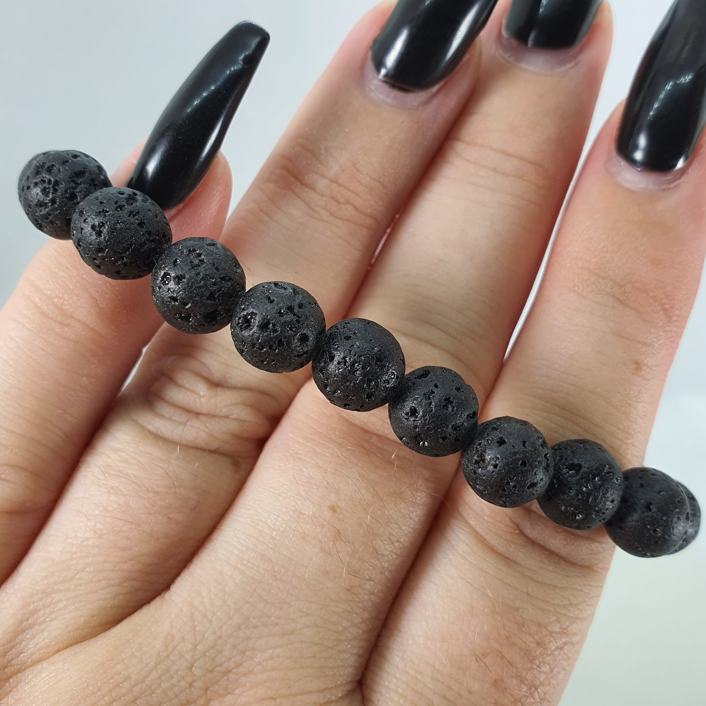 Crystals - Lava Stone Bracelet (Smaller Stone)