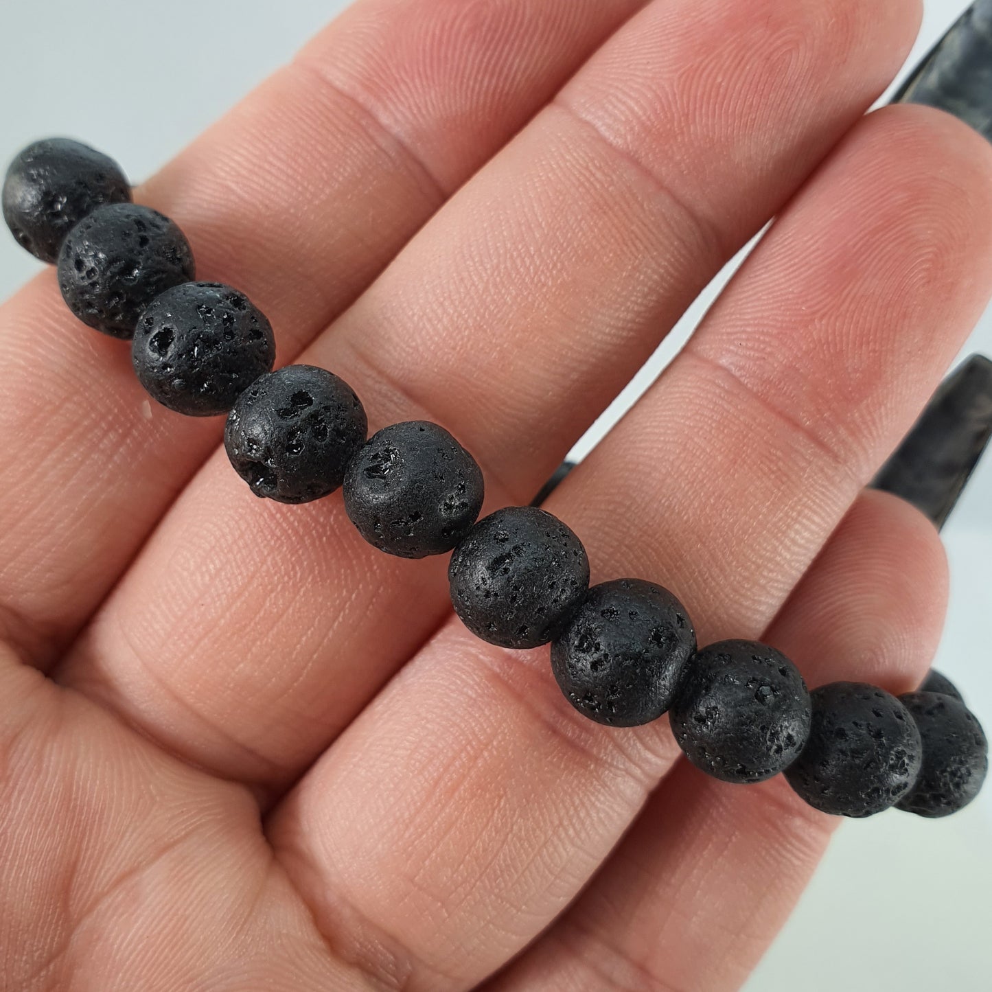 Crystals - Lava Stone Bracelet (Smaller Stone)