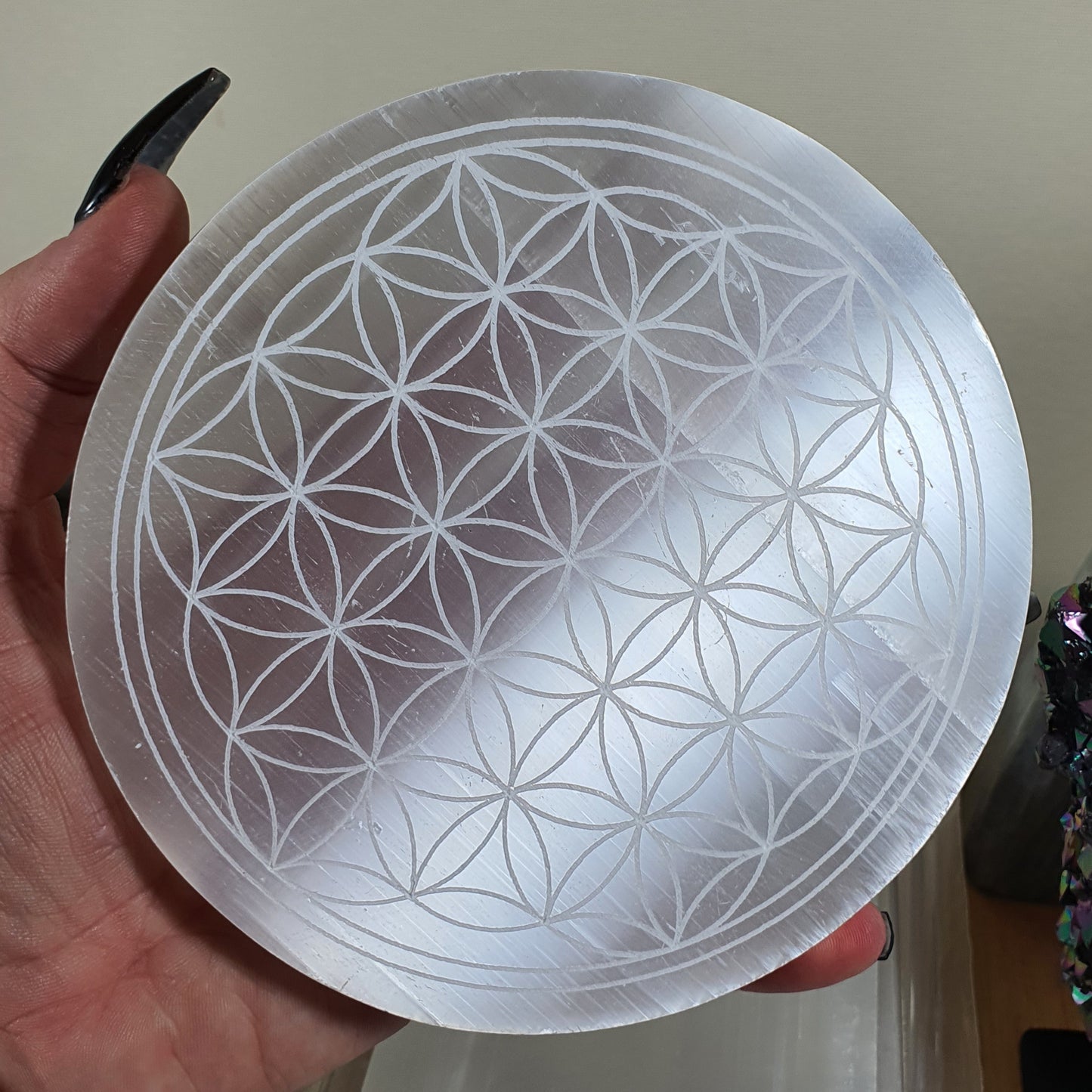 Crystals - Selenite Crystal Grid/Charging Plate
