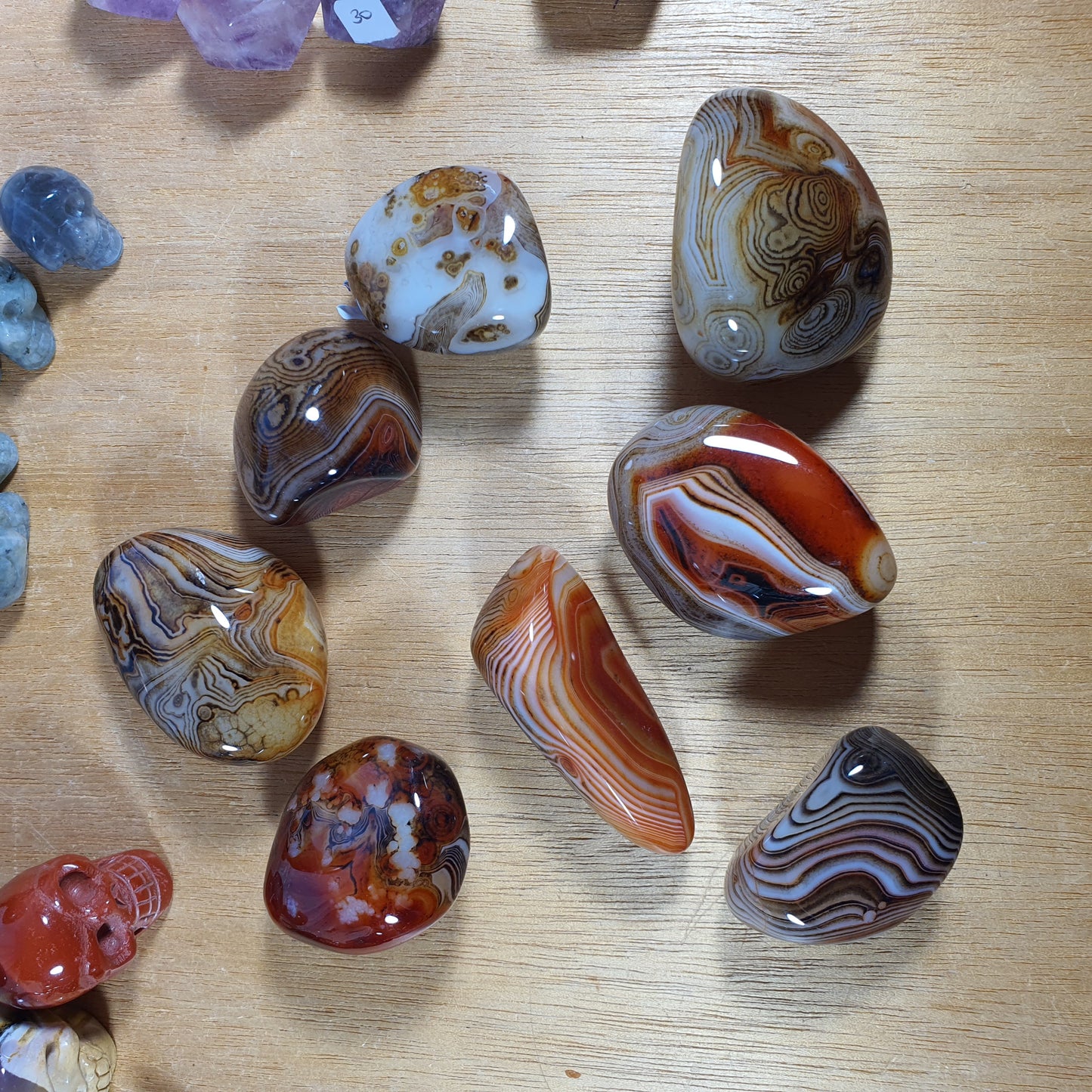Crystals - Sardonyx (Orange) Tumbled Stone (Large)