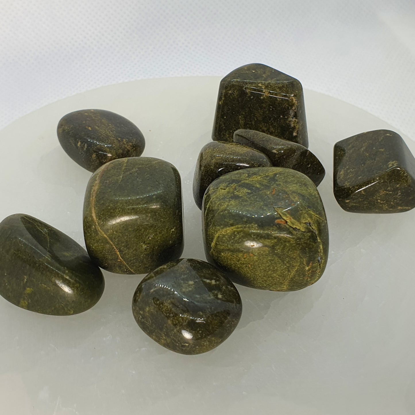 Crystals - Vesuvianite (Vasanite) Tumbled Stones