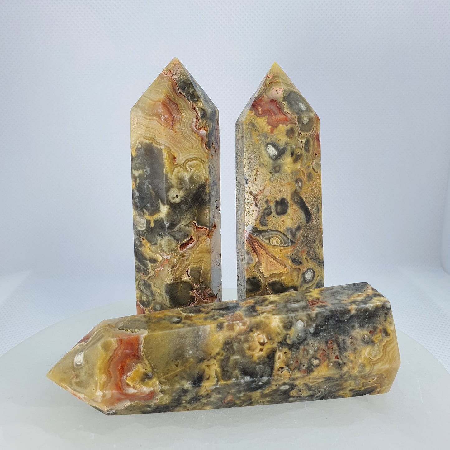Crystals - Crazy Lace Agate (Yellow) Generators/Points