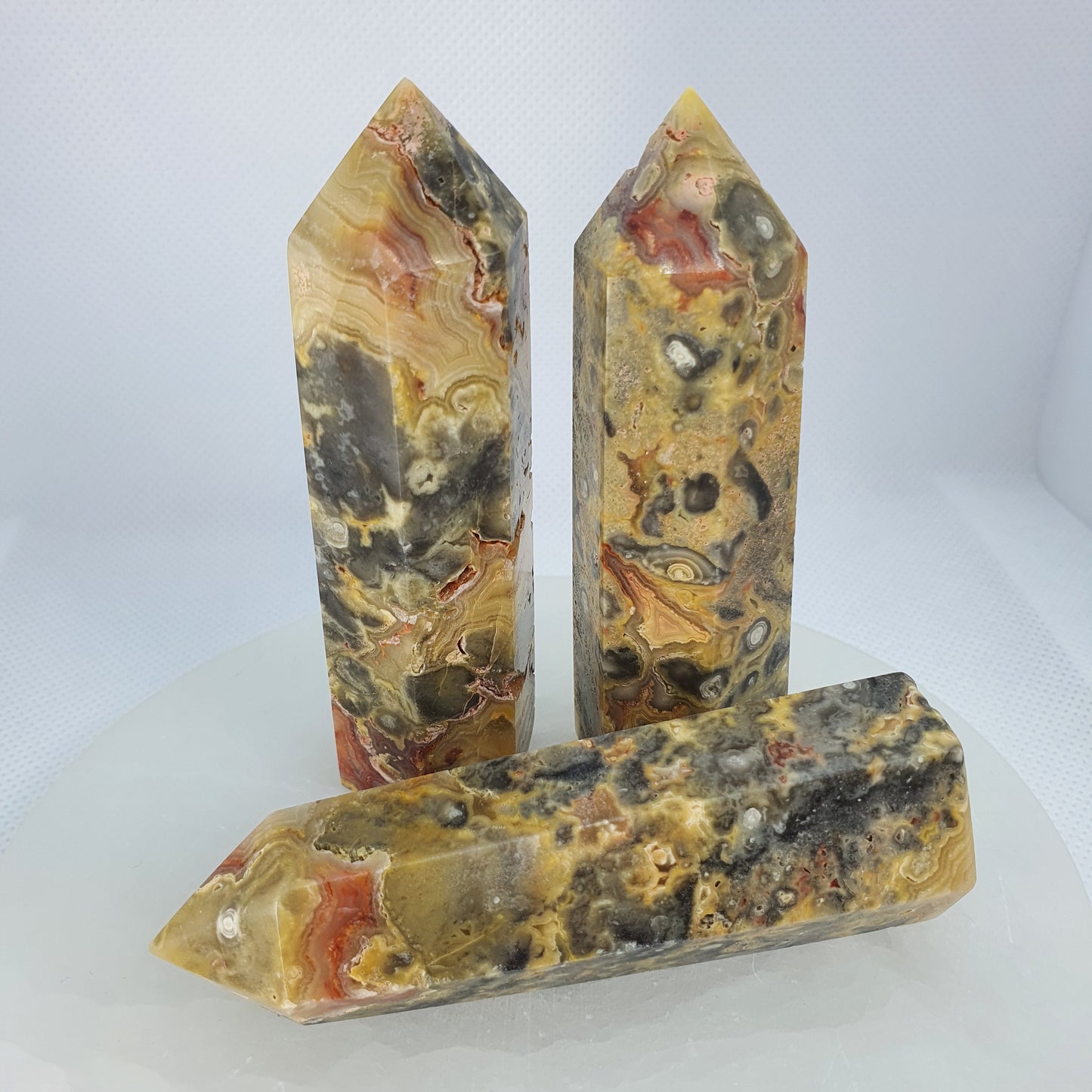 Crystals - Crazy Lace Agate (Yellow) Generators/Points