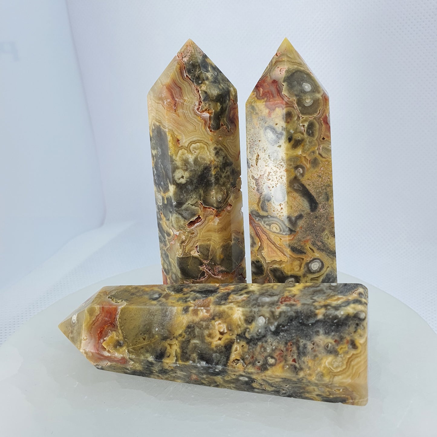 Crystals - Crazy Lace Agate (Yellow) Generators/Points
