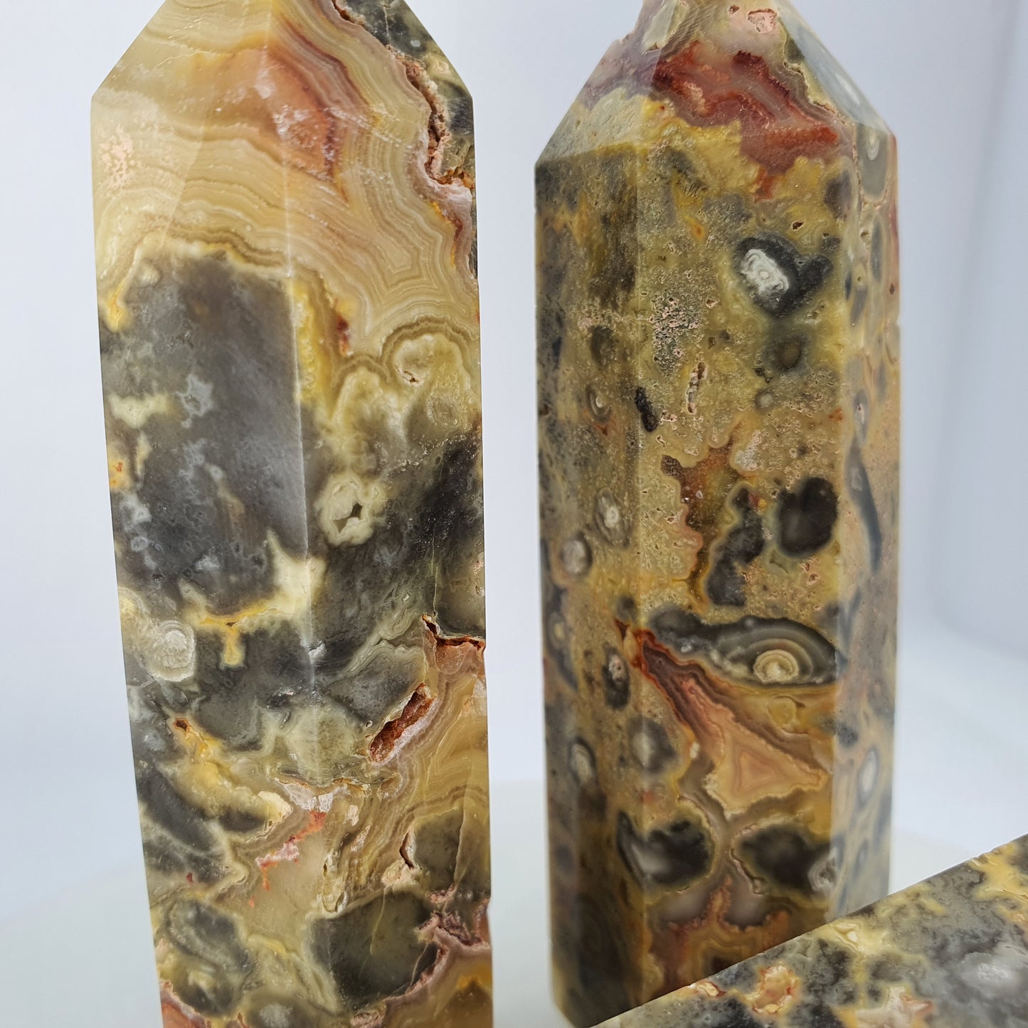 Crystals - Crazy Lace Agate (Yellow) Generators/Points
