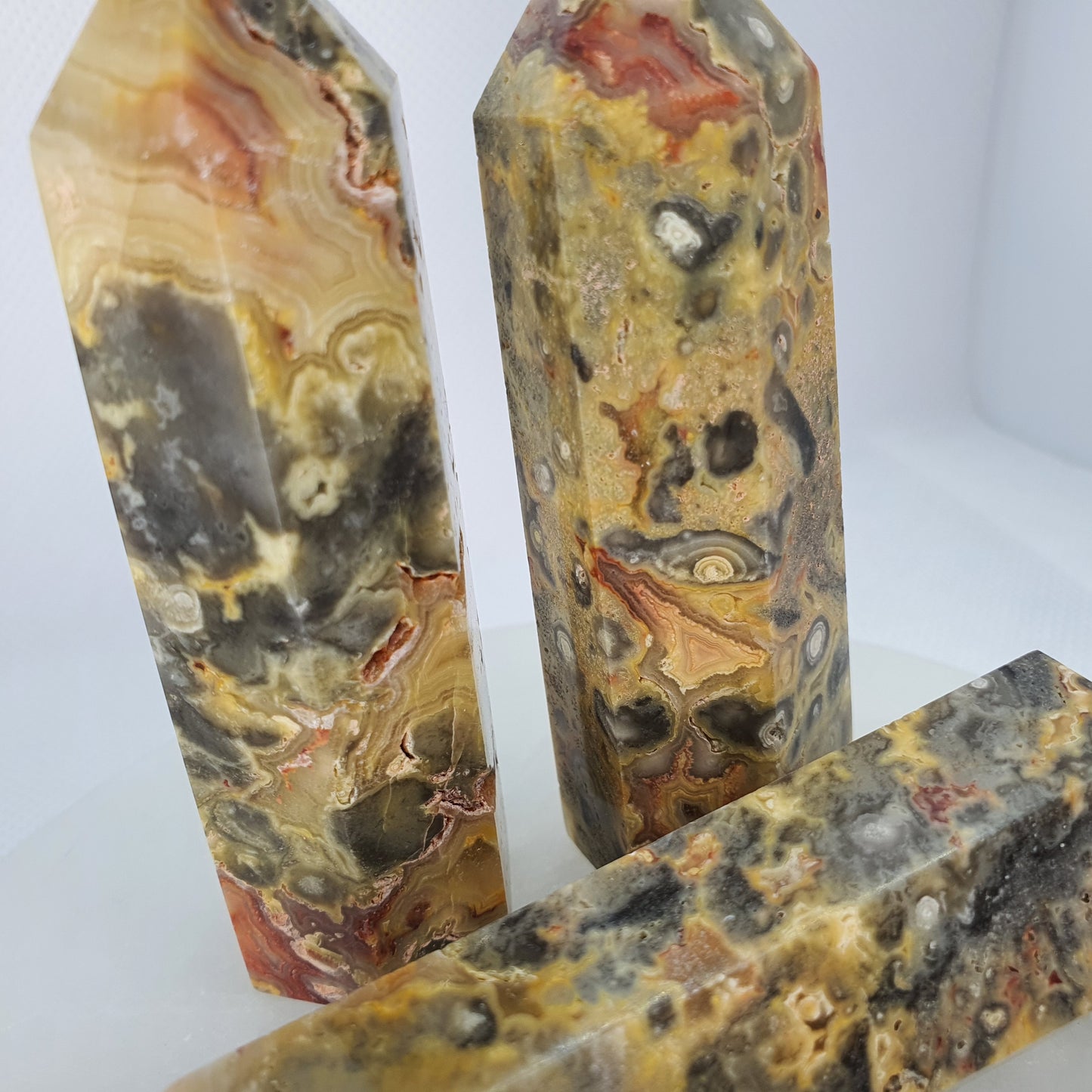 Crystals - Crazy Lace Agate (Yellow) Generators/Points