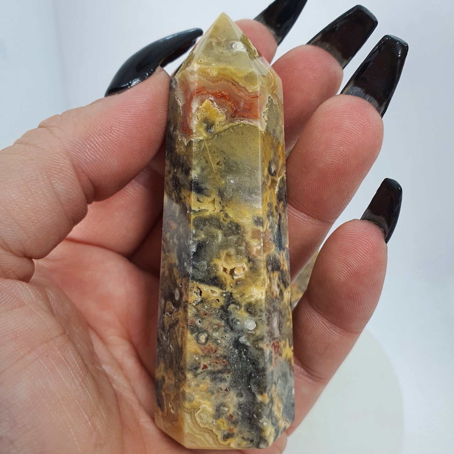Crystals - Crazy Lace Agate (Yellow) Generators/Points
