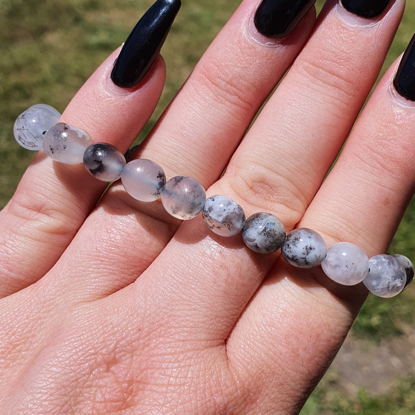 Crystals - Dendritic Opal (Merlinite) Bracelet