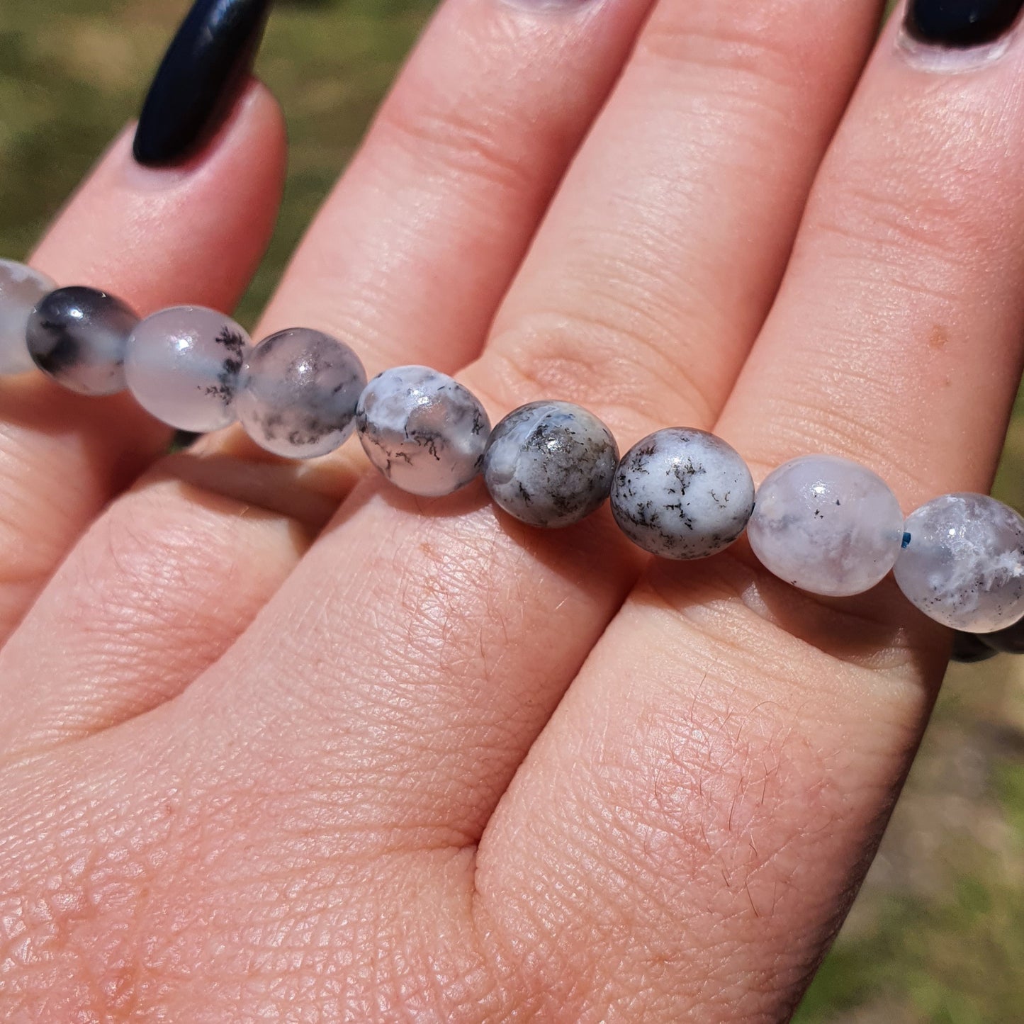 Crystals - Dendritic Opal (Merlinite) Bracelet