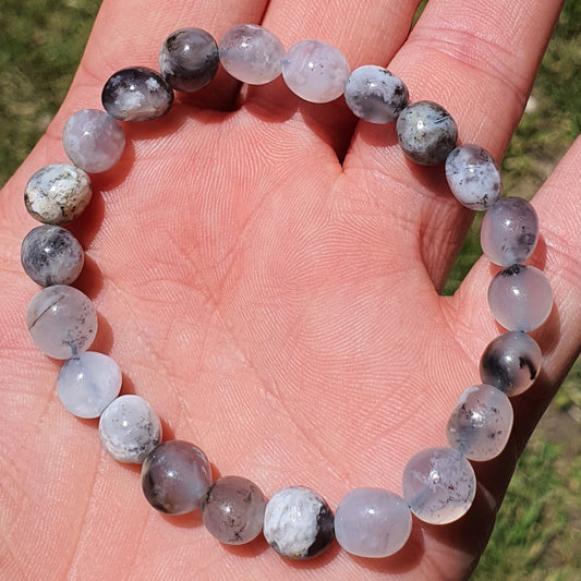 Crystals - Dendritic Opal (Merlinite) Bracelet