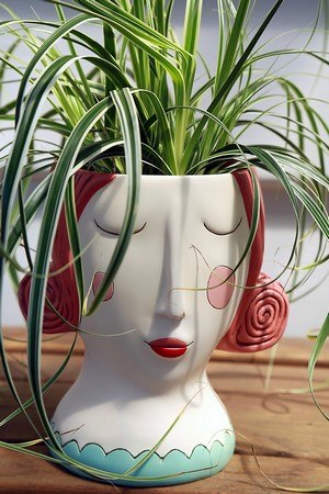Allen Designs - Lady Planter - RED HAIR