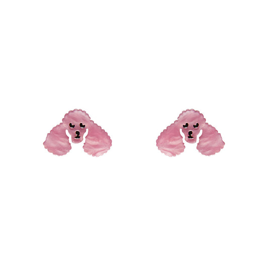 Erstwilder - Poodle Ripple Stud Earrings - Pink