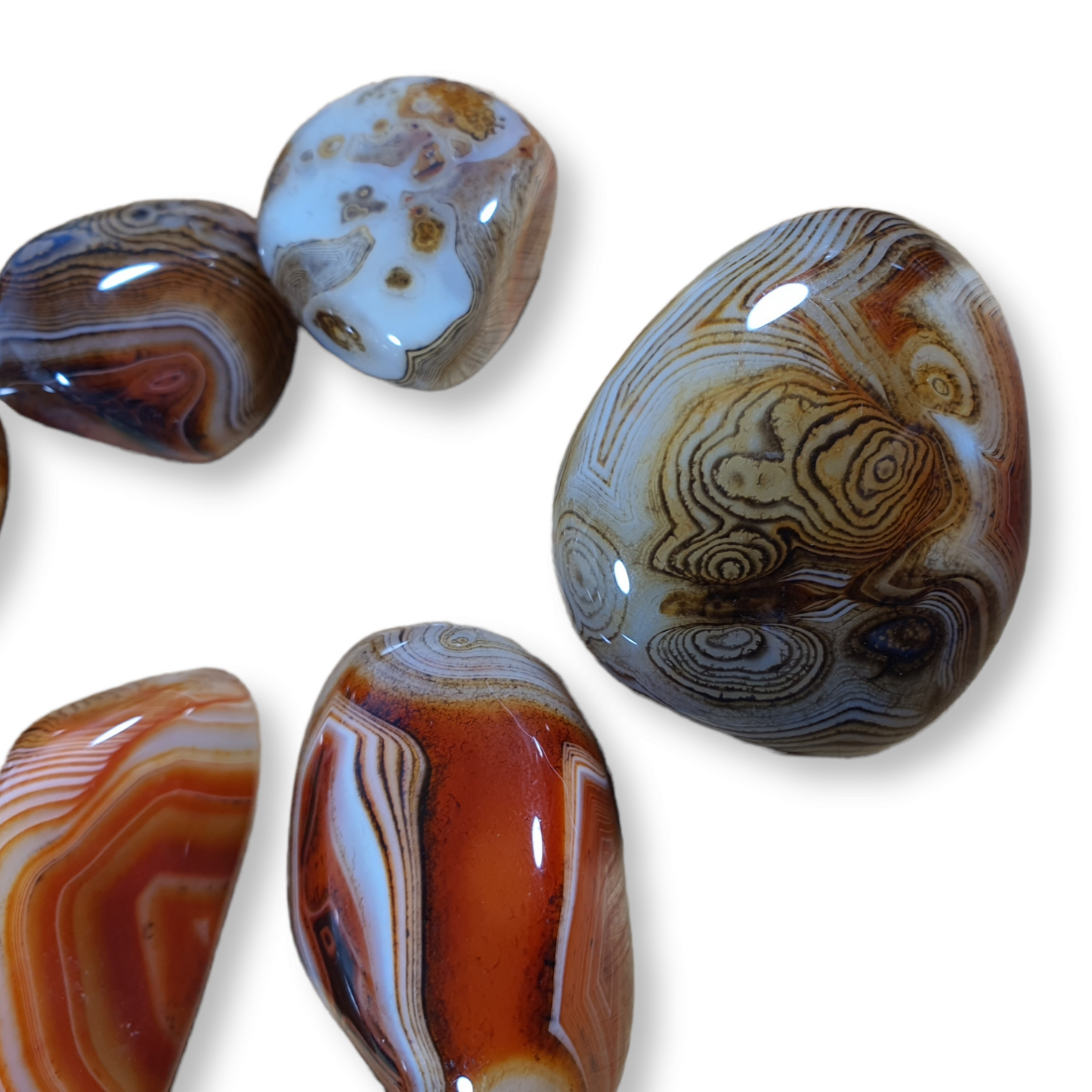 Crystals - Sardonyx (Orange) Tumbled Stone (Large)