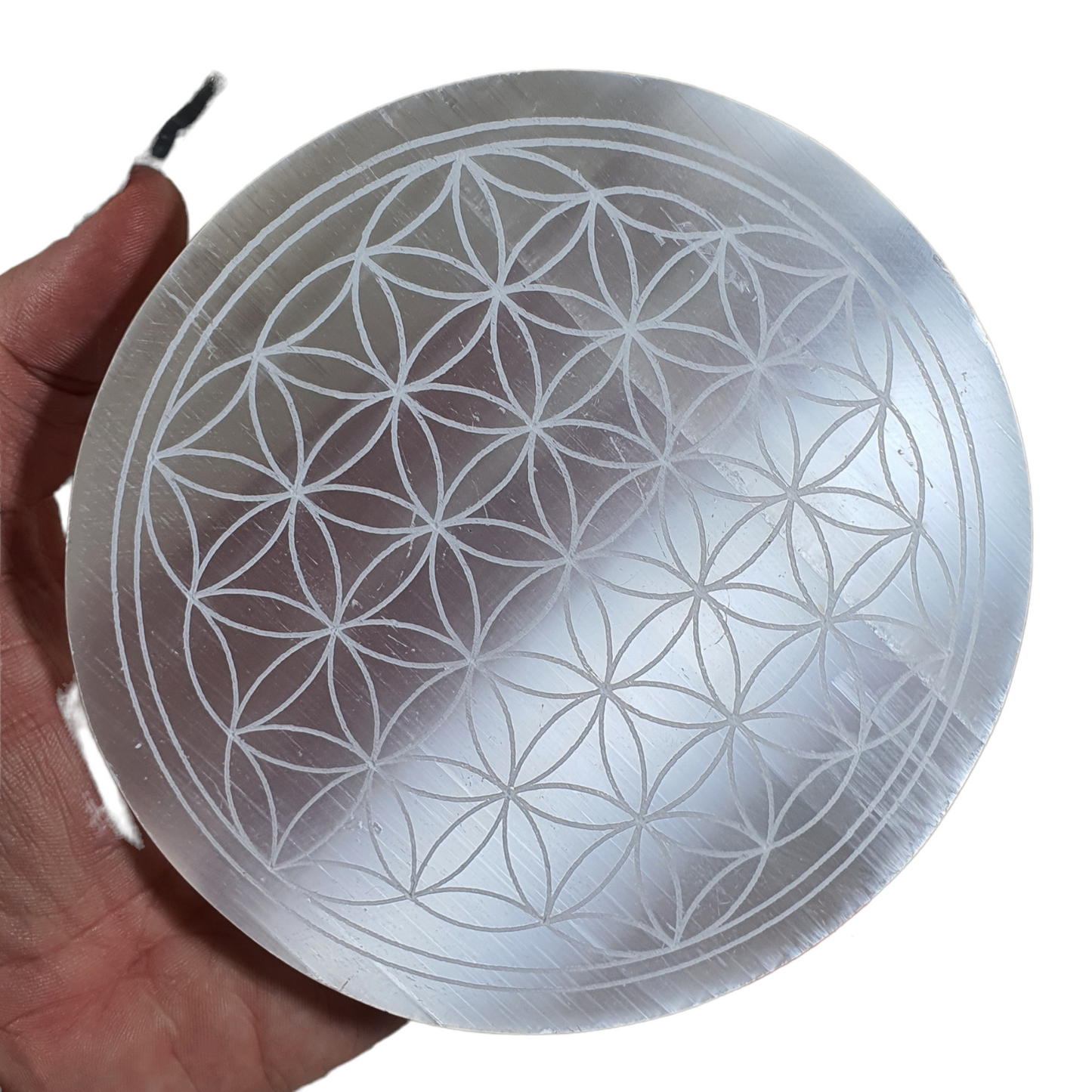 Crystals - Selenite Crystal Grid/Charging Plate