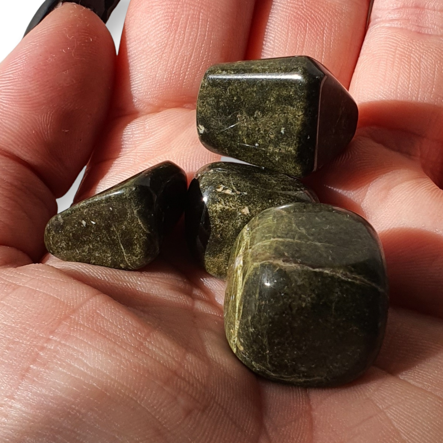 Crystals - Vesuvianite (Vasanite) Tumbled Stones