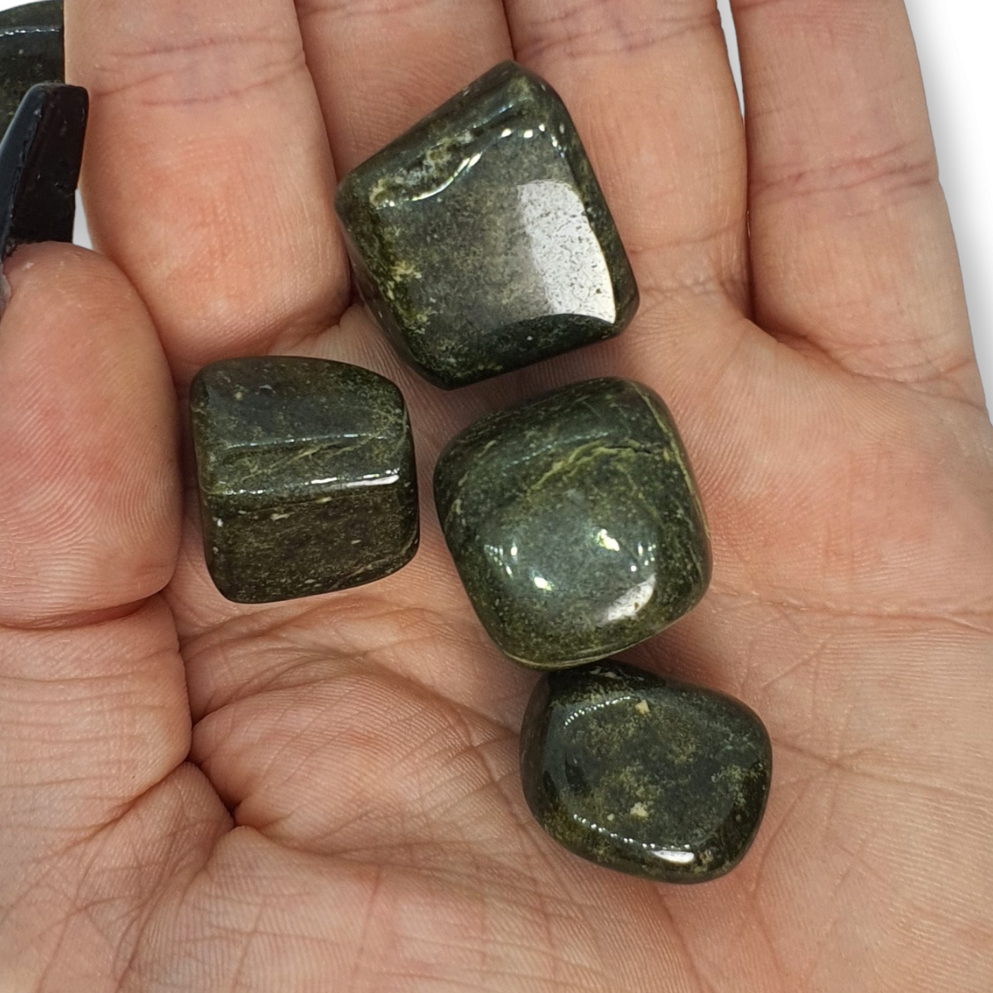 Crystals - Vesuvianite (Vasanite) Tumbled Stones