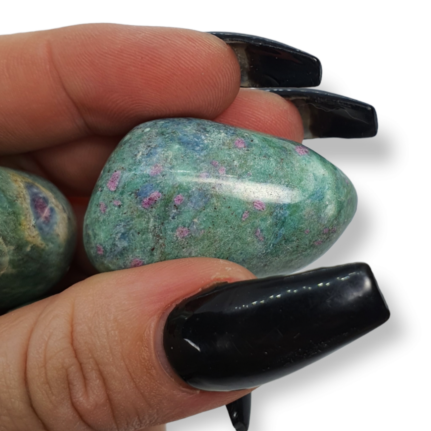 Crystals - Fuchsite & Ruby Tumbled Stones
