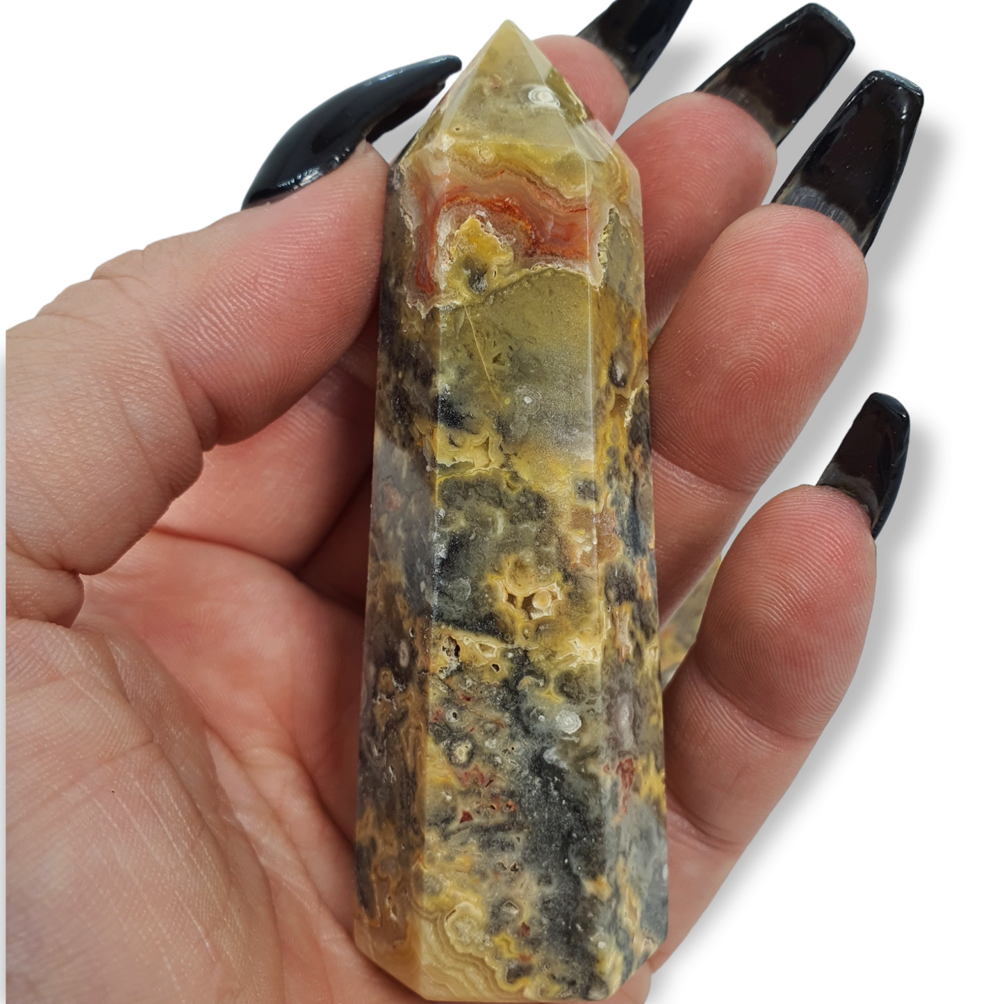 Crystals - Crazy Lace Agate (Yellow) Generators/Points