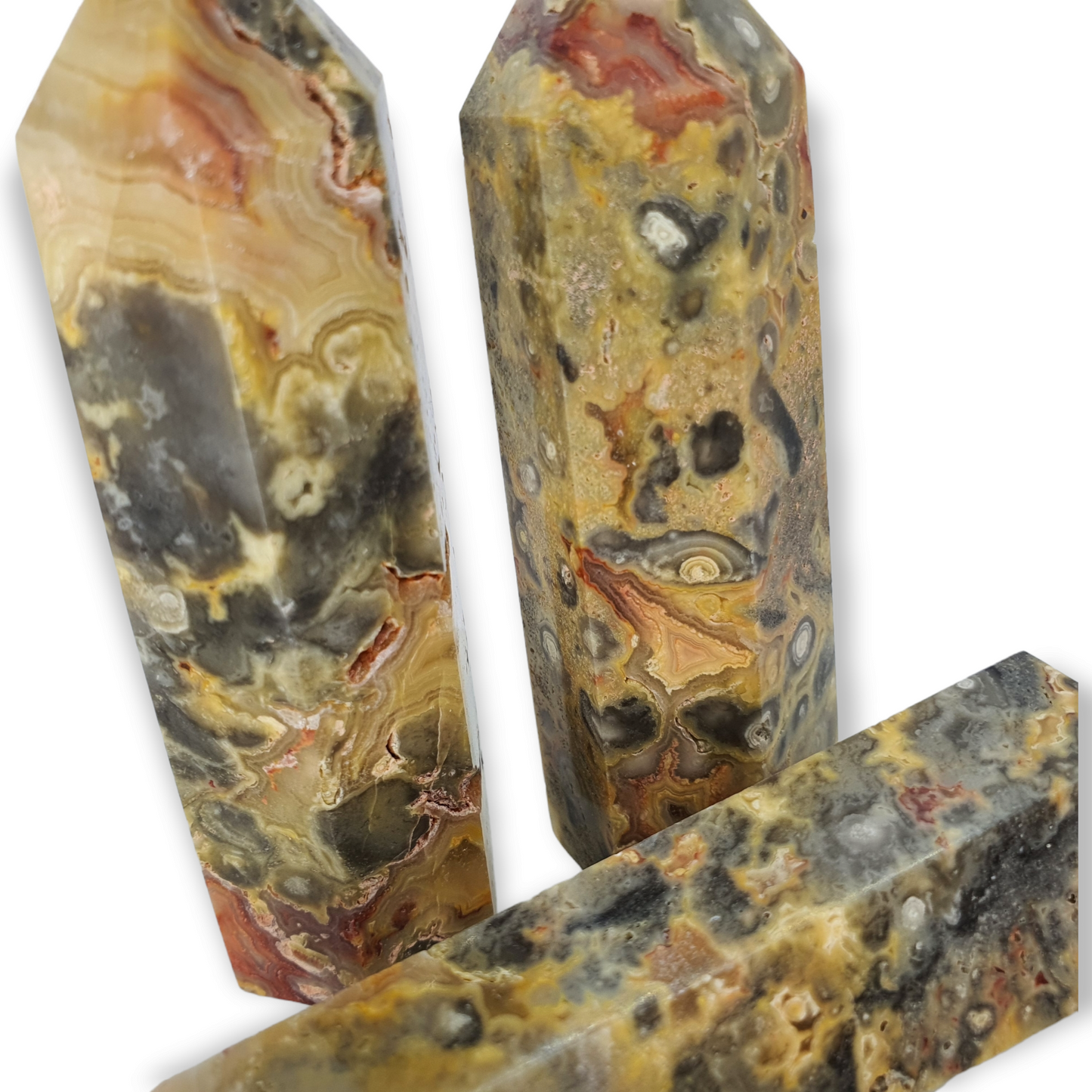 Crystals - Crazy Lace Agate (Yellow) Generators/Points