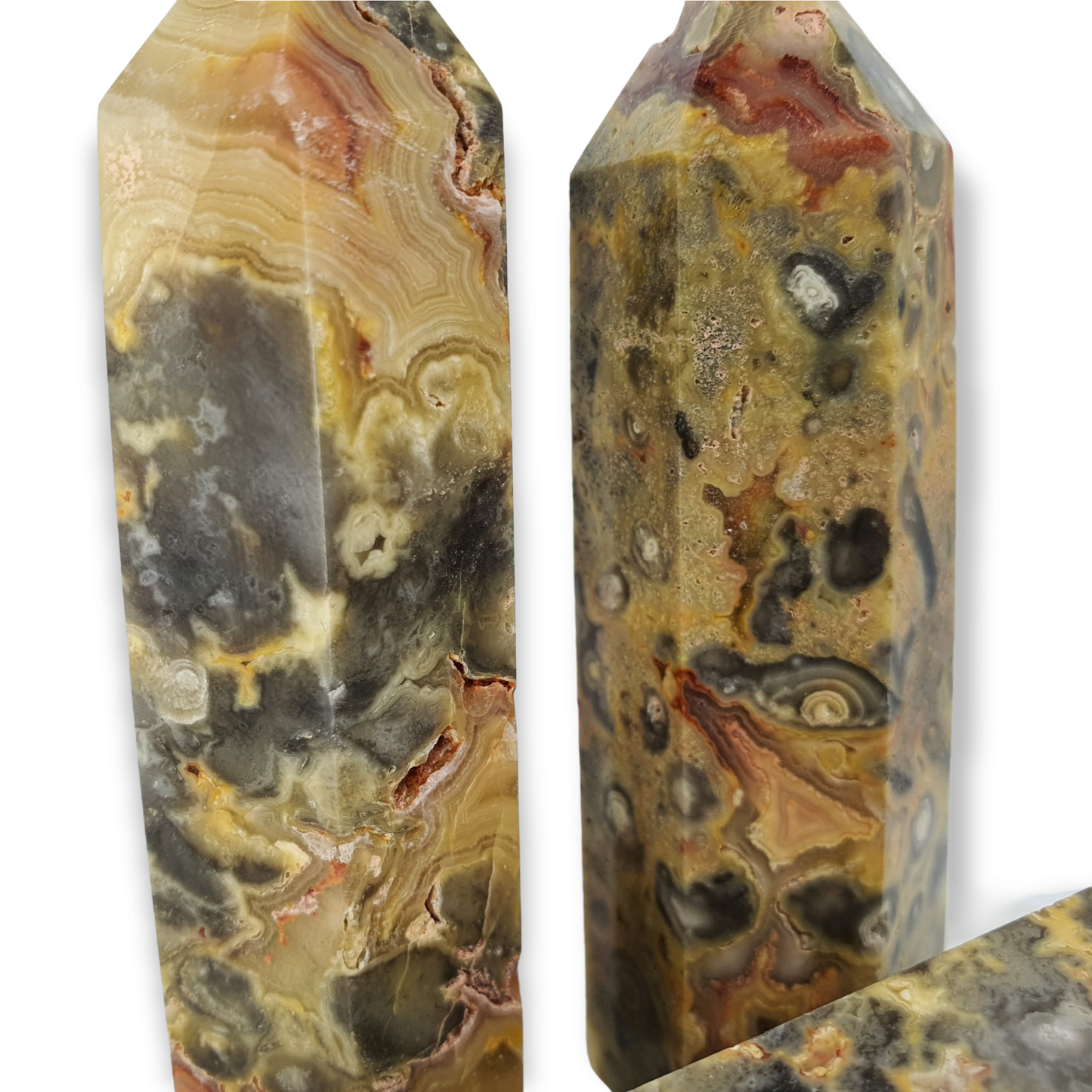 Crystals - Crazy Lace Agate (Yellow) Generators/Points