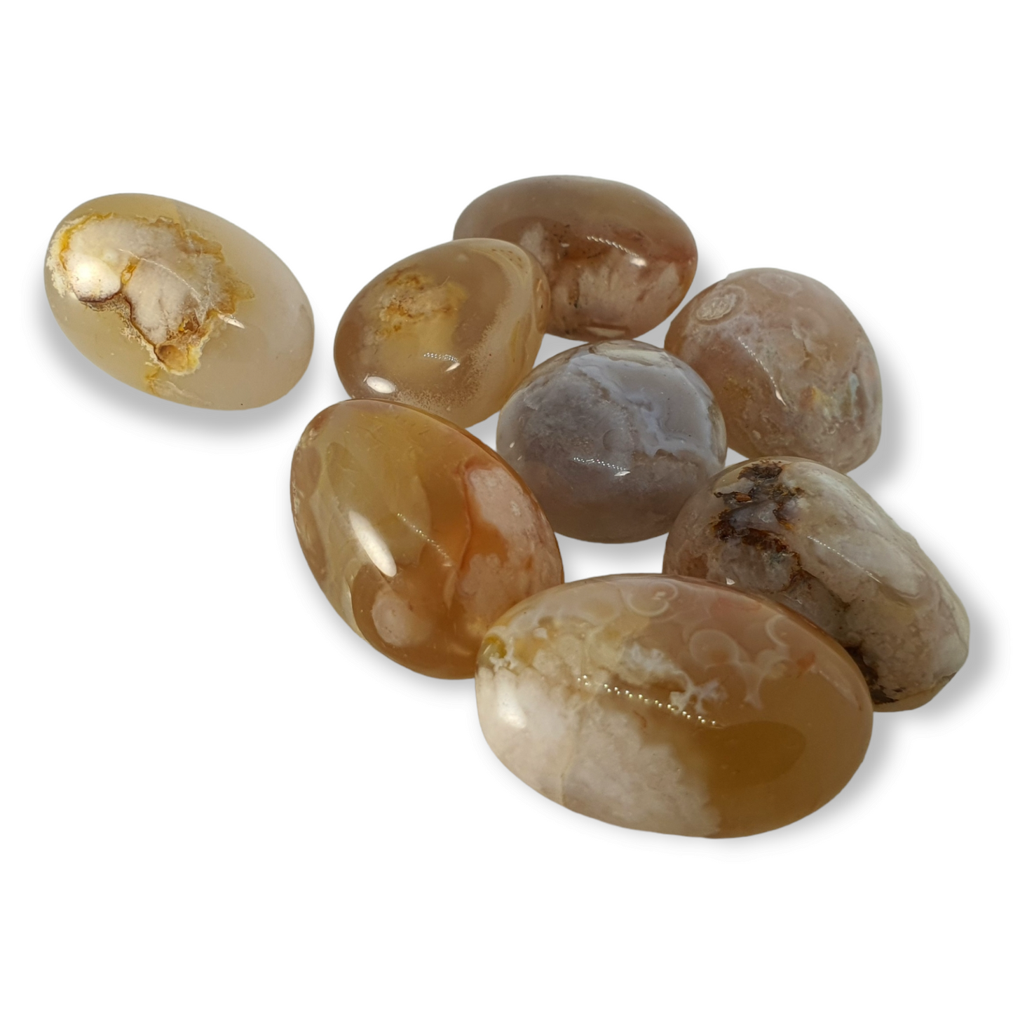 Crystals - Agate (Flower Agate) Tumbled Stone