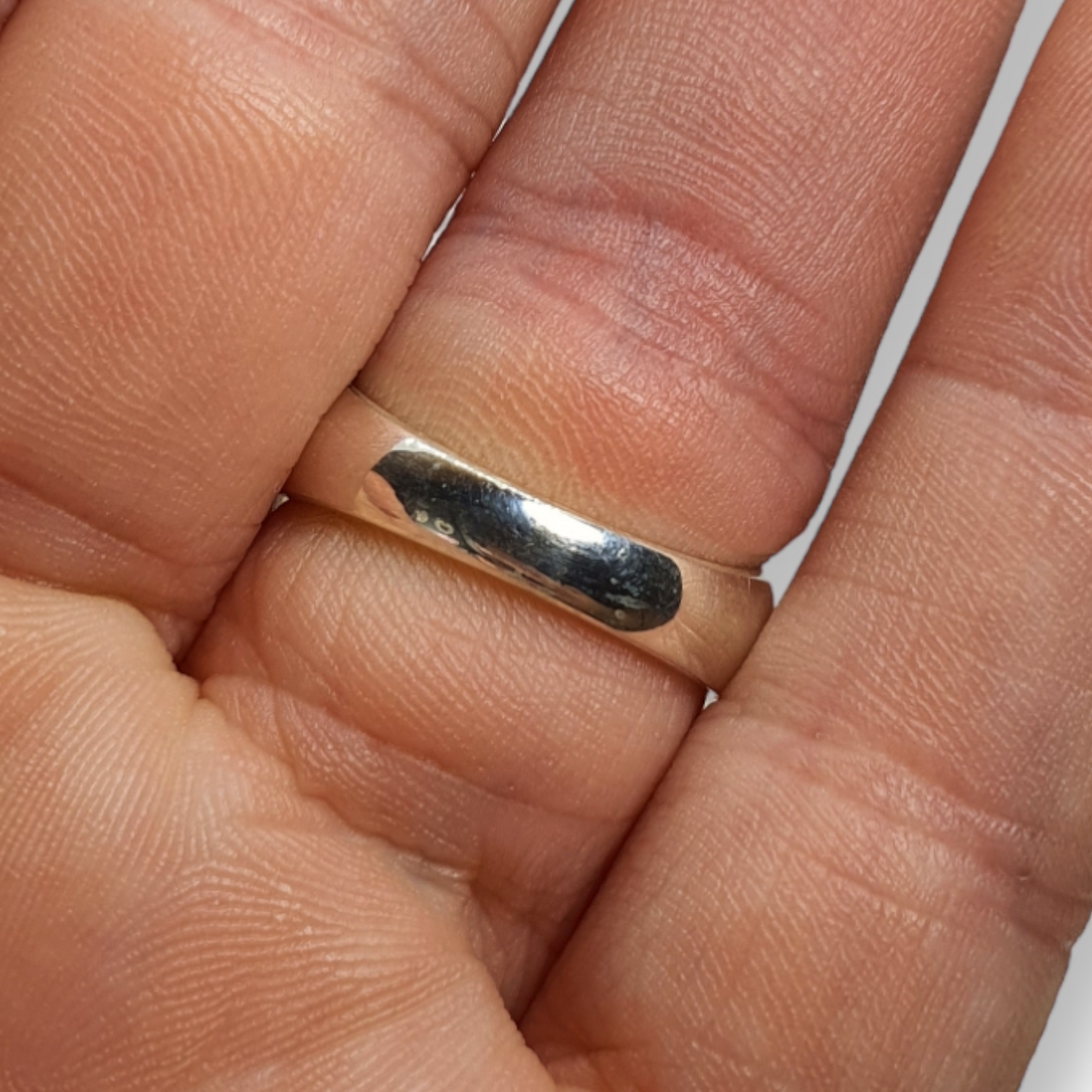 Crystals - Agate (Blue Lace) Teardrop Cabochon Ring - Sterling Silver